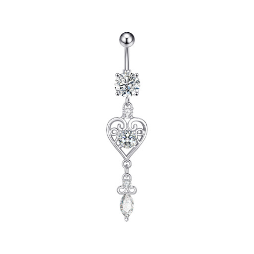 Title 7, Zircon Navel Ring Navel Nail Piercing Jewelry. ...