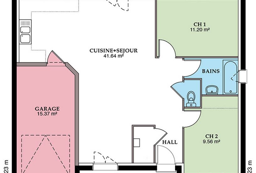  Vente Terrain + Maison - Terrain : 1 430m² - Maison : 99m² à La Charité-sur-Loire (58400) 