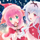 Cute ecchi christmas anime girls 1366x768 Chrome extension download