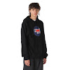 uniform experiment x keith haring x fragment design sweat hoodie black blue print