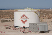 An oil tank inside Ras Lanuf port Oil and Gas Company in Ras Lanuf, Libya. File photo.