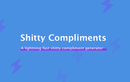 Shitty compliments small promo image