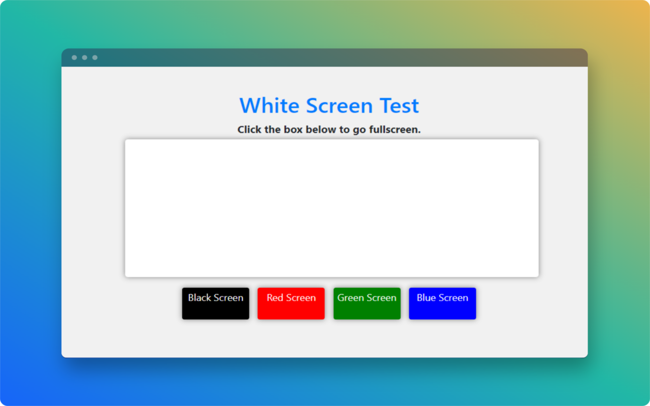 White Screen Preview image 0