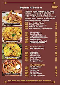 Mughal Xpress menu 1