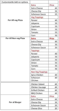 The Pizza Box menu 1