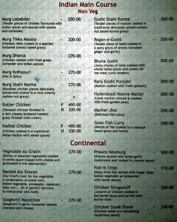 Justin - Hotel Simran menu 