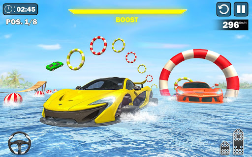 Code Triche Water Surfing Car Stunts APK MOD screenshots 3