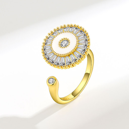 Title 1, Womens Fashion Circle Plate Diamond Spinning R...