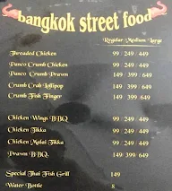 Bangkok Street Food menu 1