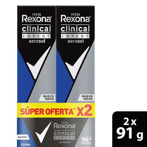 DESOD AER REXONA CLINICAL CLEAN 91G