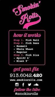 Smokin' Rolls menu 2