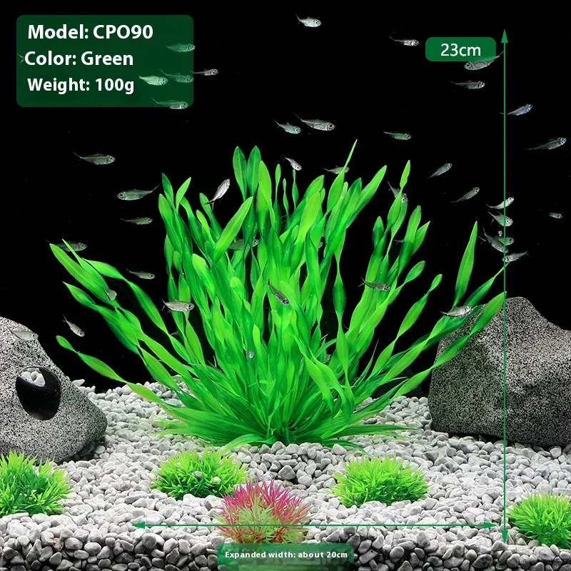 Aquarium decoratie plastic simulatie waterplanten Vis tank landschapsinrichting, verbetert de leefomgeving en de uitstraling van uw aquarium.