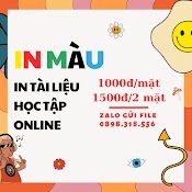 (Màu) In Tài Liệu Theo Yêu Cầu - In Màu Size A4 Hai Mặt Giá Rẻ - Tài Liệu Học Trực Tuyến