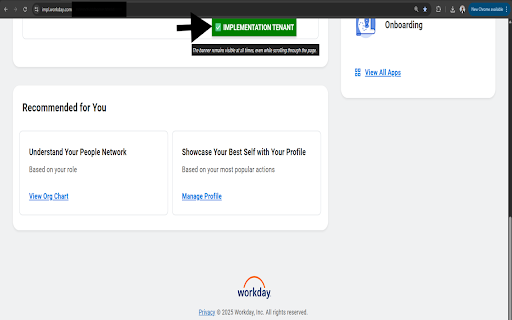 Workday Tenant Environment Highlighter screenshot 5