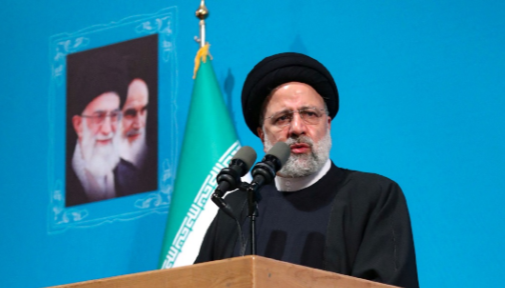 Iranian President Ebrahim Raisi speaks during a ceremony of National Student Day at Tehran University in Tehran, Iran, December 7 2022. Picture: PRESIDENTIAL WEBSITE/WANA/HANDOUT VIA REUTERS.