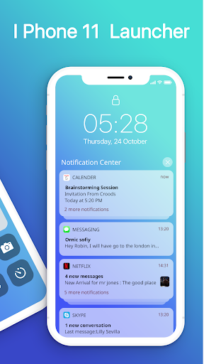 iOS Launcher: Lock Screen & Control Center