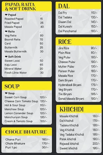 Bliss Kitchen menu 