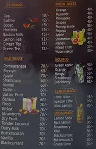 Z Cafe menu 1