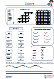 Colours Farben Uebungsblaetter Grundschule