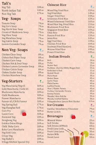 Village Kitchen menu 3