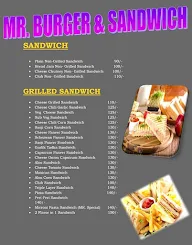 Mr. Burger & Sandwich menu 1
