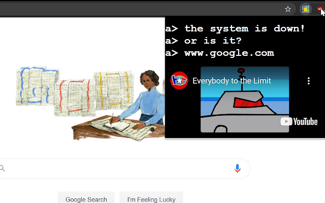 The System Is Down chrome extension
