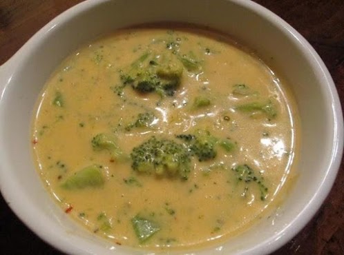 Click Here for Recipe: Cheesy Cream of Broccoli Soup