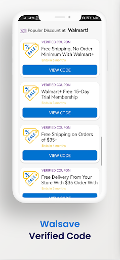 Screenshot Walmart Coupon - Walsave Codes