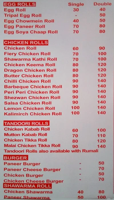 The Shawarma Bite menu 