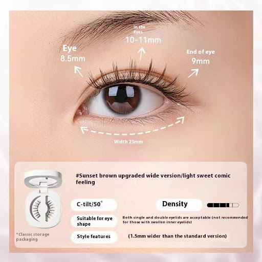 Title 18, Widened Eyelash Soft Magnetic Suction Get Large...