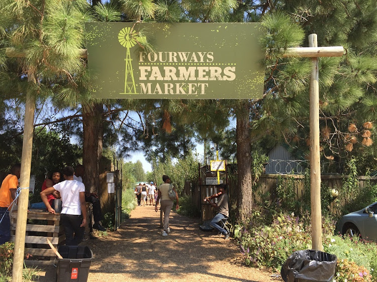 The Fourways Farmer's Market in Johannesburg is a quaint garden that plays host to different gourmet food and drink stalls. Picture: RIANTE NAIDOO