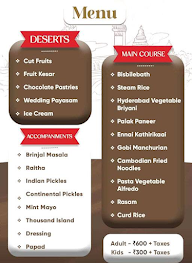 Flavours Of Madras menu 1