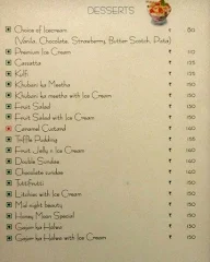 Blue Fox menu 5