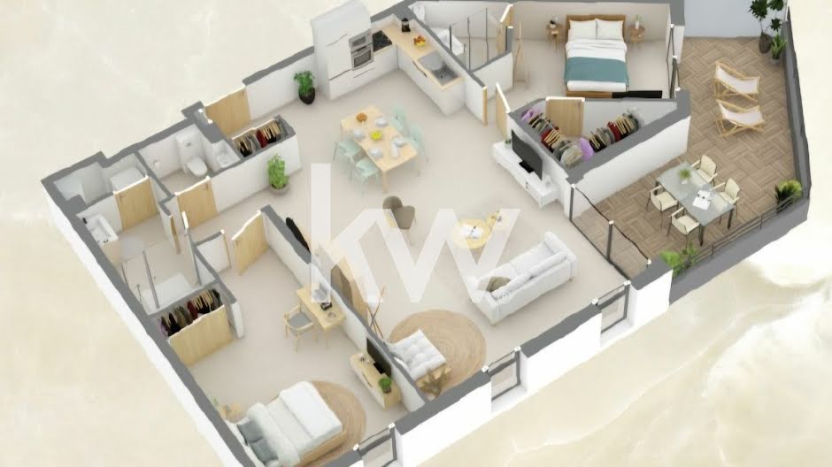 Vente appartement 3 pièces 86.3 m² à Saint aygulf (83370), 543 000 €