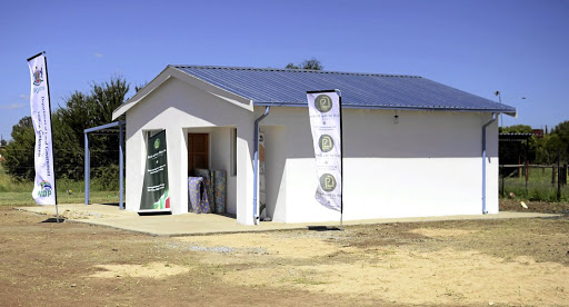 The newly build house for Matlhomola Mosweu's family in Coligny.