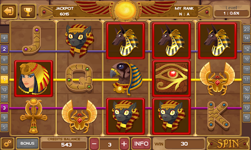 Egyptian Gem Slot Machine Screenshots 3