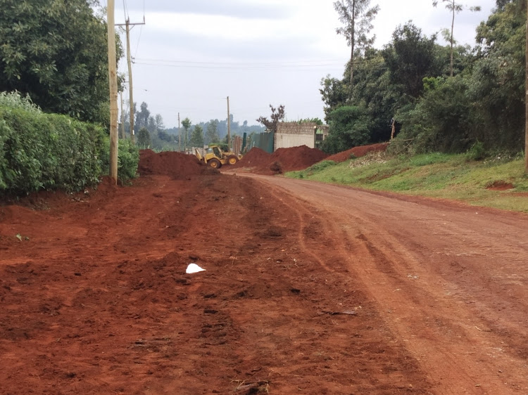 A section of the 14.2km Ndiara-Kahunyo-Wanduhi road in Gatanga, Murang'a county.