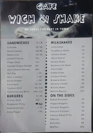 Wich 'N' Shake menu 1