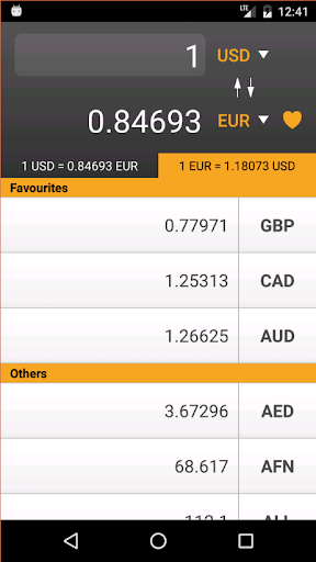 Screenshot Currency Converter