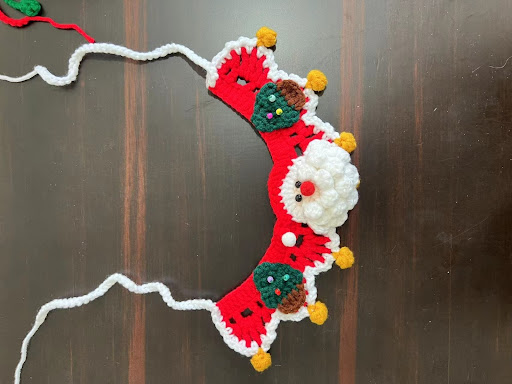 Title 7, Christmas Scarf Knitted Pet Scarf Clothes Warm ...