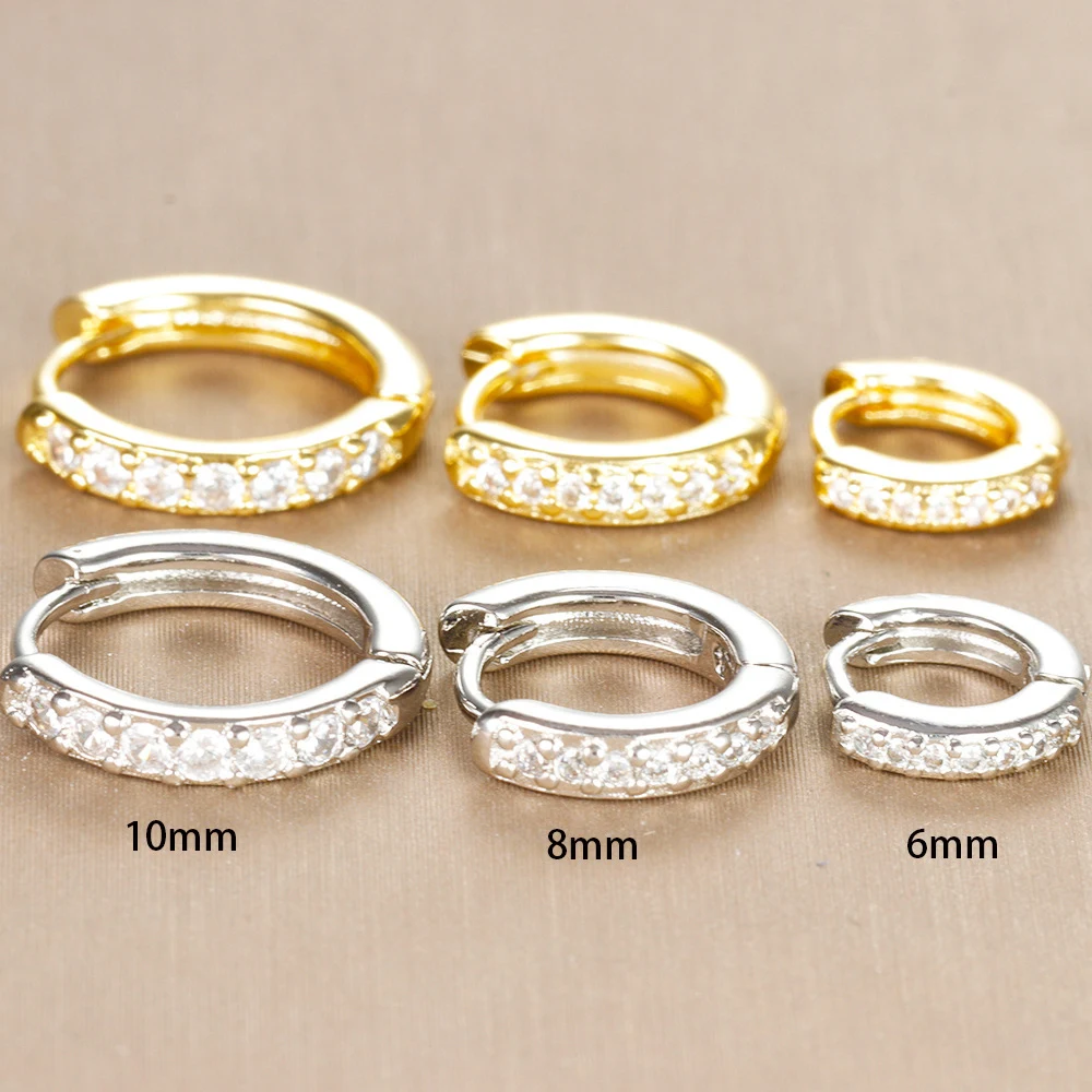 Title 4, Exquisitos Pendientes de Círculo de Zirconia pa...