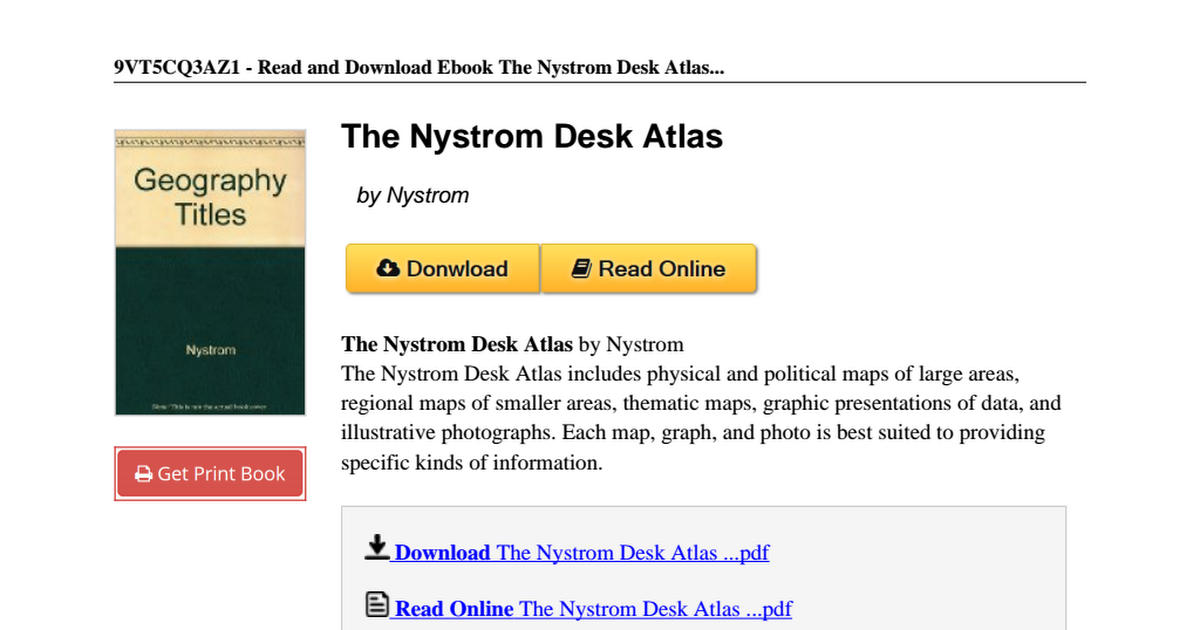 The Nystrom Desk Atlas 0697297284 Pdf Google Drive