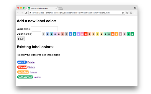 Pivotal Labels