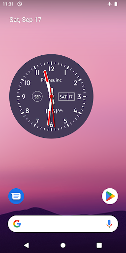 Screenshot Analog Clock Live Wallpapers