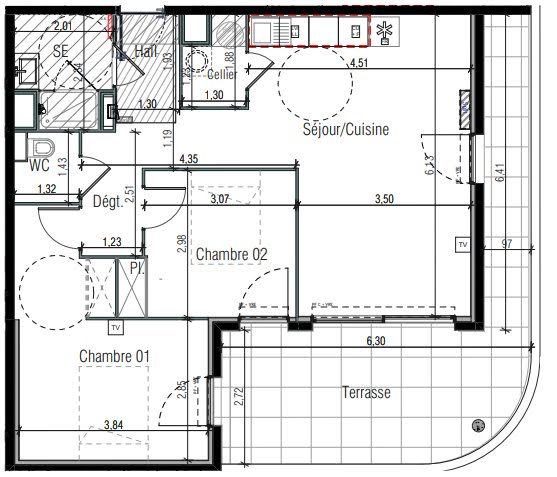 Vente appartement 3 pièces 65.7 m² à Beziers (34500), 235 900 €