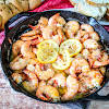 Thumbnail For New Orleans Style Bbq Shrimp In A Cast Iron Skillet.