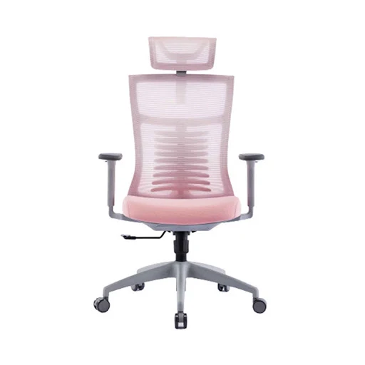 Ghế công thái học ergonomic WARRIOR Hero series (WEC502 Pink & Gray)