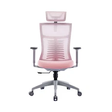 Ghế công thái học ergonomic WARRIOR Hero series (WEC502 Pink & Gray)