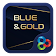 (FREE) Blue Gold GO Launcher Theme icon