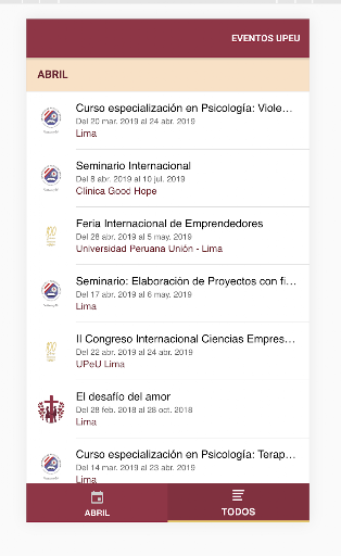 Eventos UPeU